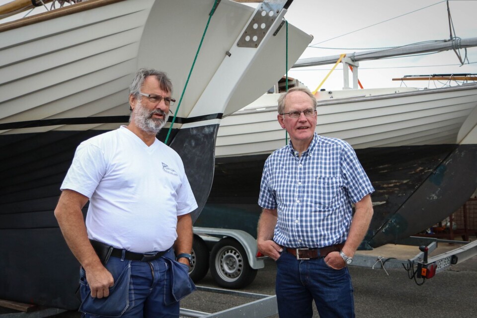 Ordförande Lars-Gustav Dahl och tävlingsledare Pehr Pehrsson ser fram emot en intensiv seglingsmånad.