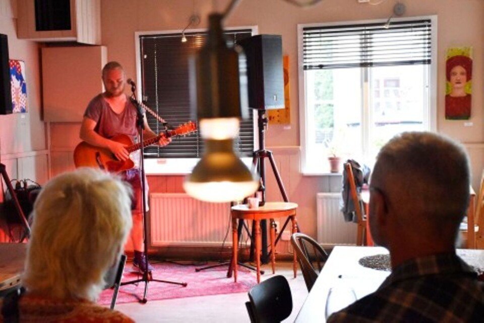 Simon Malm var en av dem som uppträdde på musikfestivalen den 4 augusti i Blåregn.