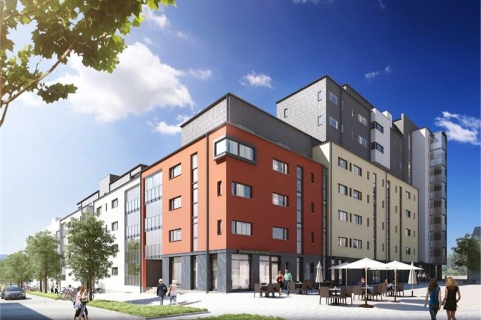 Nyproducerade lägenheten på Södra Järnvägsgatan 4J har inflyttning 2017. Foto: Fastighetsbyrån Växjö