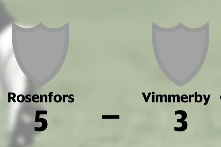 Tuff match slutade med seger för Rosenfors mot Vimmerby C
