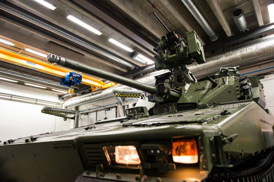 Norge är den fjärde största köparen av svenskt krigsmaterial. Som Hägglunds stridsfordon CV 90.