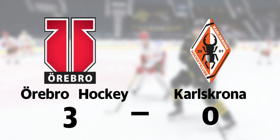 Förlust för Karlskrona borta mot Örebro Hockey