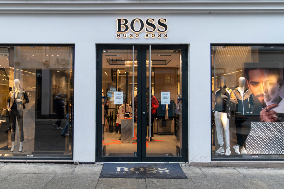 En Hugo Boss-butik i Oslo. Arkivbild.