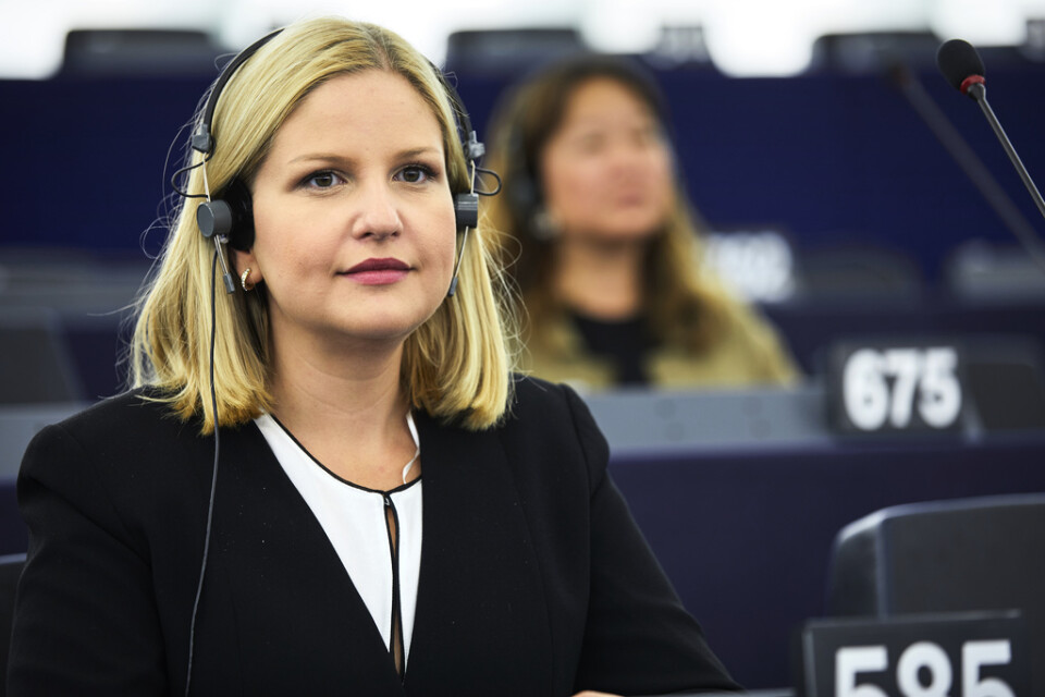 Svenska ledamoten Arba Kokalari (M) har varit en av de ansvariga för EU-parlamentets hantering av Istanbulkonventionen. Arkivfoto.