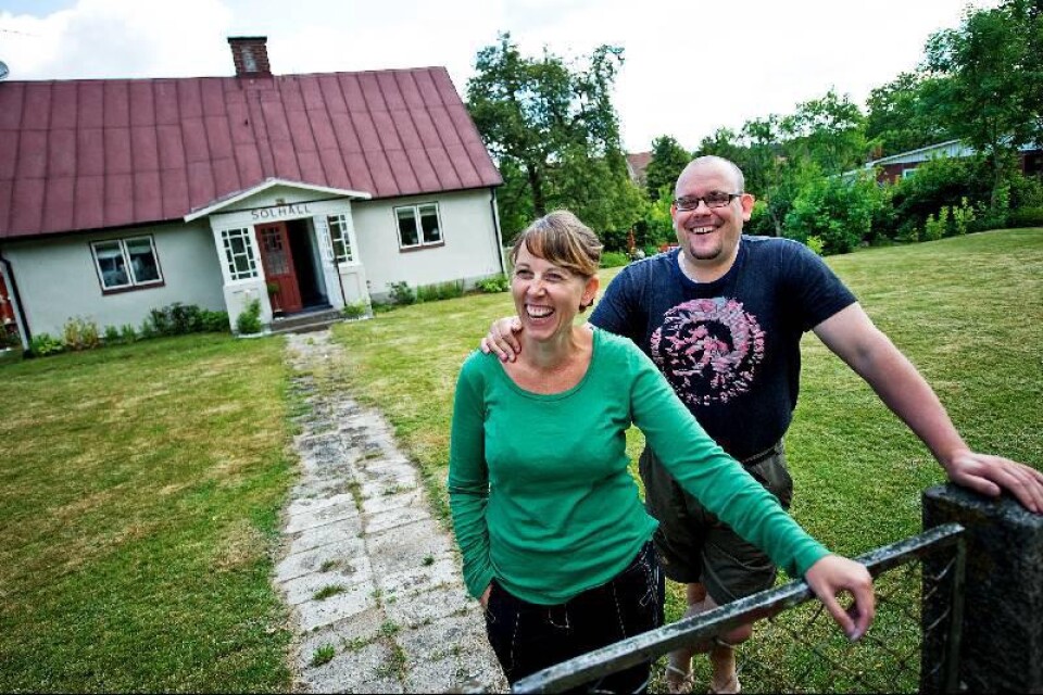 Anna-Karin Skoglund och Olof Lindqvist stortrivs i Broby.