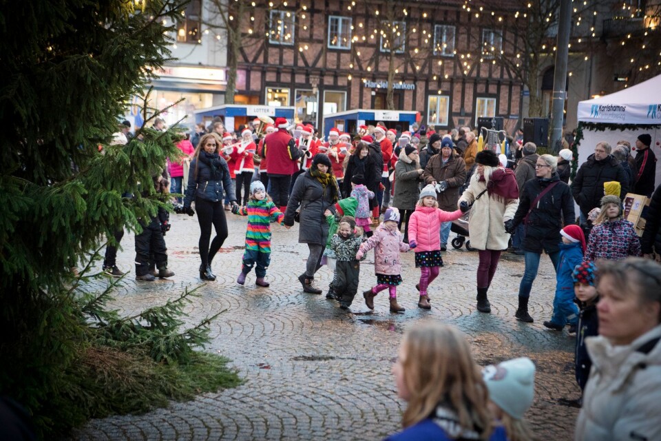 I samband med Black Friday börjar julhandeln i Karlshamn.