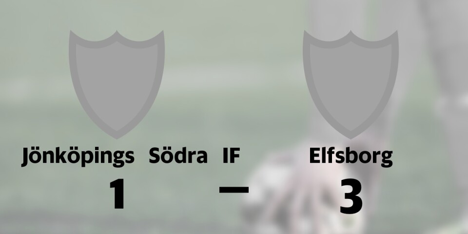 Elfsborg klart bättre än Jönköpings Södra IF på Jordbrovallen 4