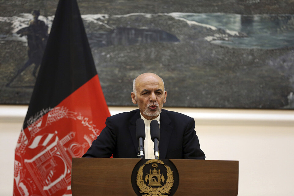 Talibanrörelsen är fortsatt inte beredd att förhandla med Afghanistans president, Ashraf Ghani (bilden). Arkivbild.