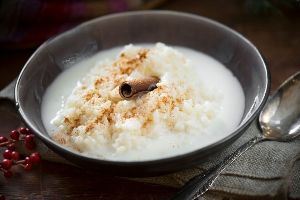 Rice porridge – ”tomtegröt” – is a Christmas favourite. It is eaten warn, with cinnamon and milk.