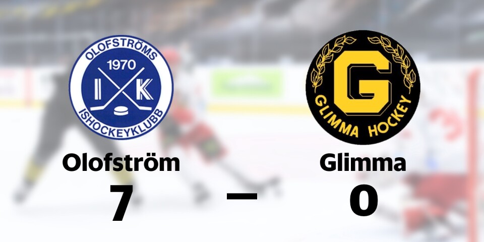 Olofström vann mot Glimma