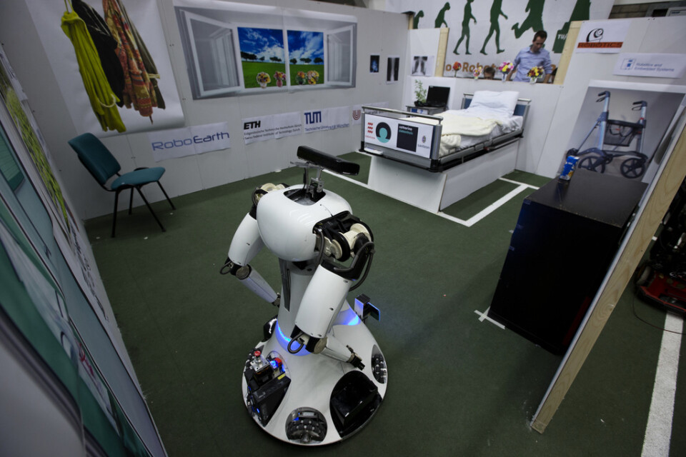 En robot som tagits fram vid det tekniska universitetet i Eindhoven i Nederländerna där nioåringen Laurent Simons studerar. Arkivbild.