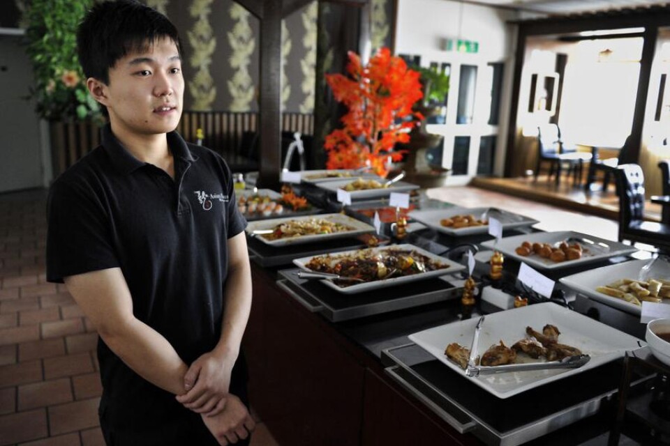 ? Vi hade ett 50-tal gäster när strömmen försvann, berättar Kenny Wu på Restaurang Asian House.