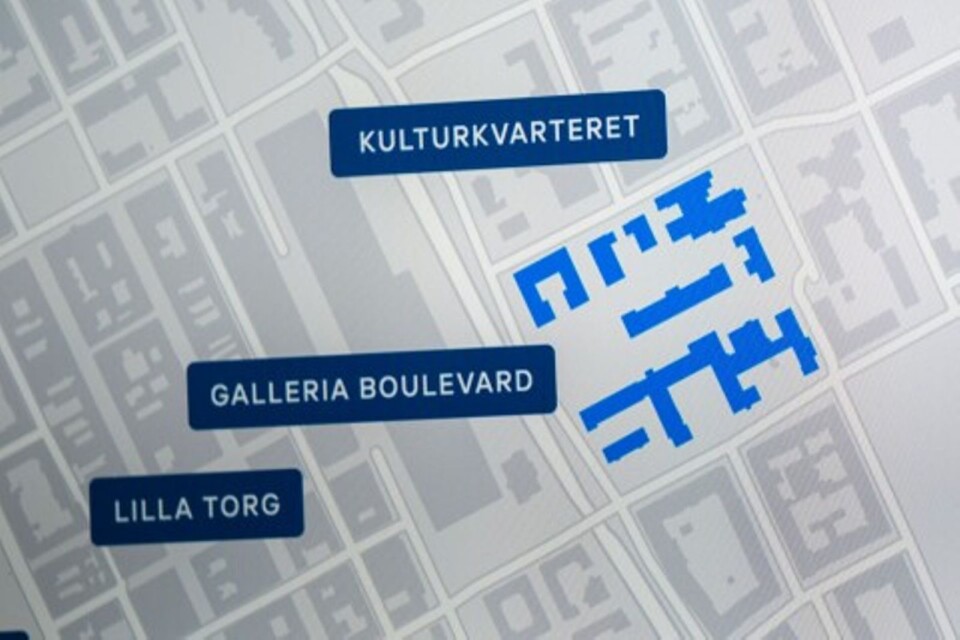 Här ligger Östermalms Park, med blå markering.