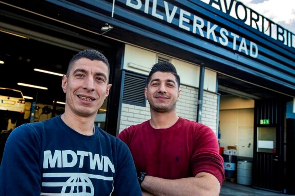 The brothers Amer and Muhammed Zaatar have opened their own garage in Kristianstad.