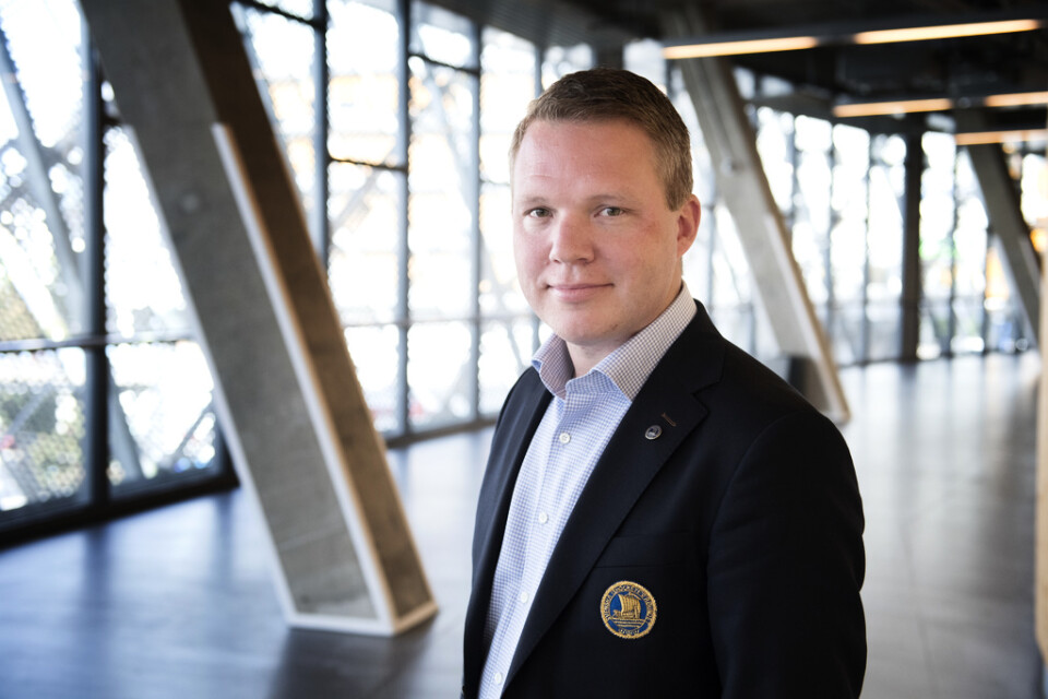 Anders Larsson, ordförande i Svenska ishockeyförbundet. Arkivbild.