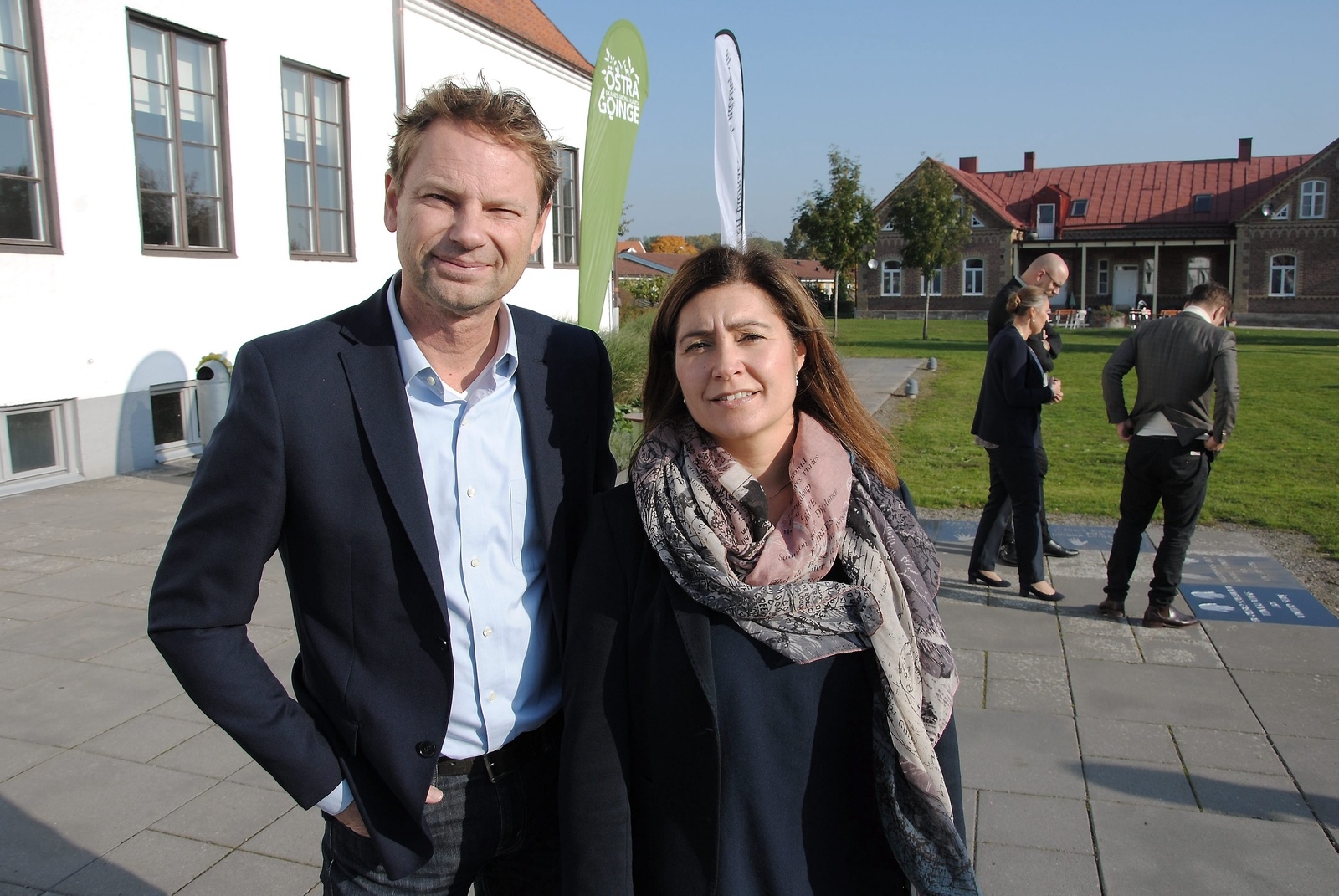 Anders Barrklint (vd Glimakra of Sweden), årets företagare, och Sylvia Devnell (Malmbergs Gastro), årets Queenia.
