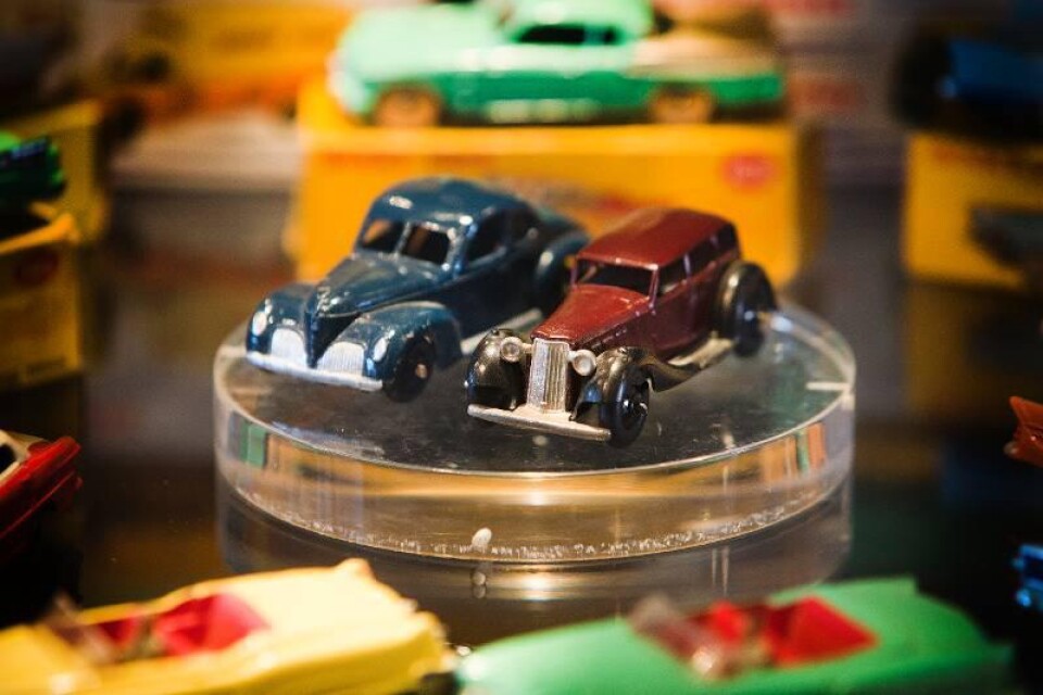 De första Dinky Toysmodellerna från 1930-talet finns förstås i samlingarna.