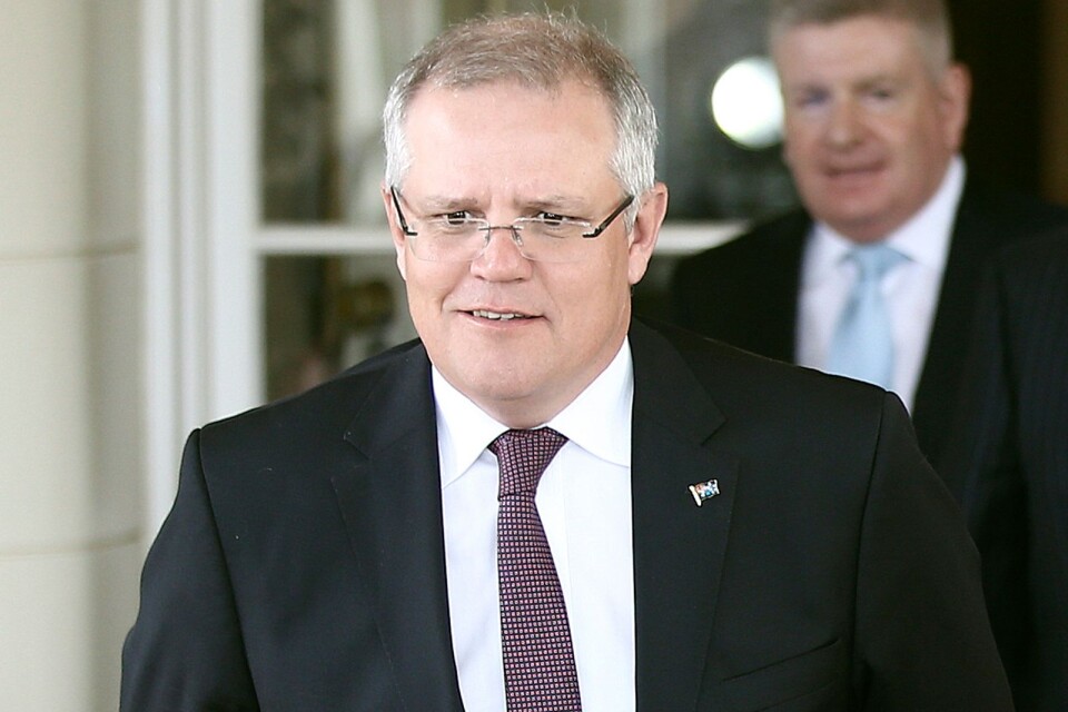 Scott Morrison, skatteminister, har valts till ny premiärminister i Australien. Arkivbild.