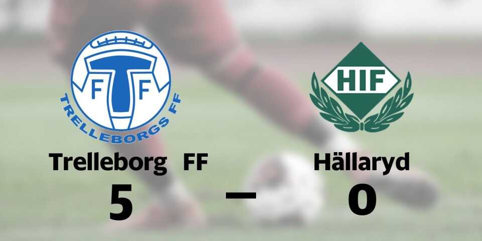Defensiv genomklappning när Hällaryd föll mot Trelleborg FF