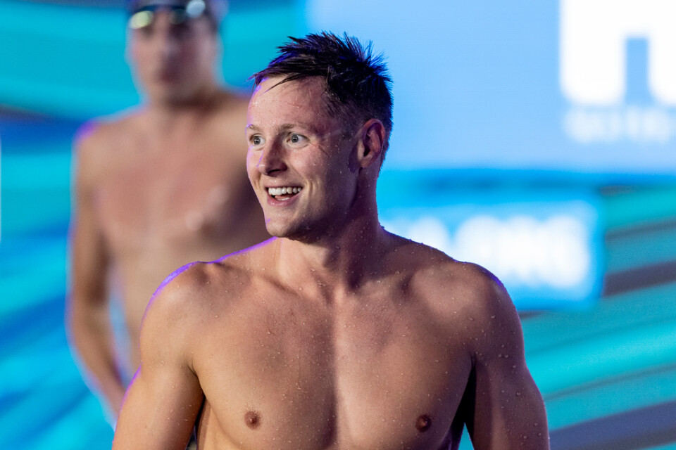 Erik Persson tog VM-silver på 200 meter bröstsim.