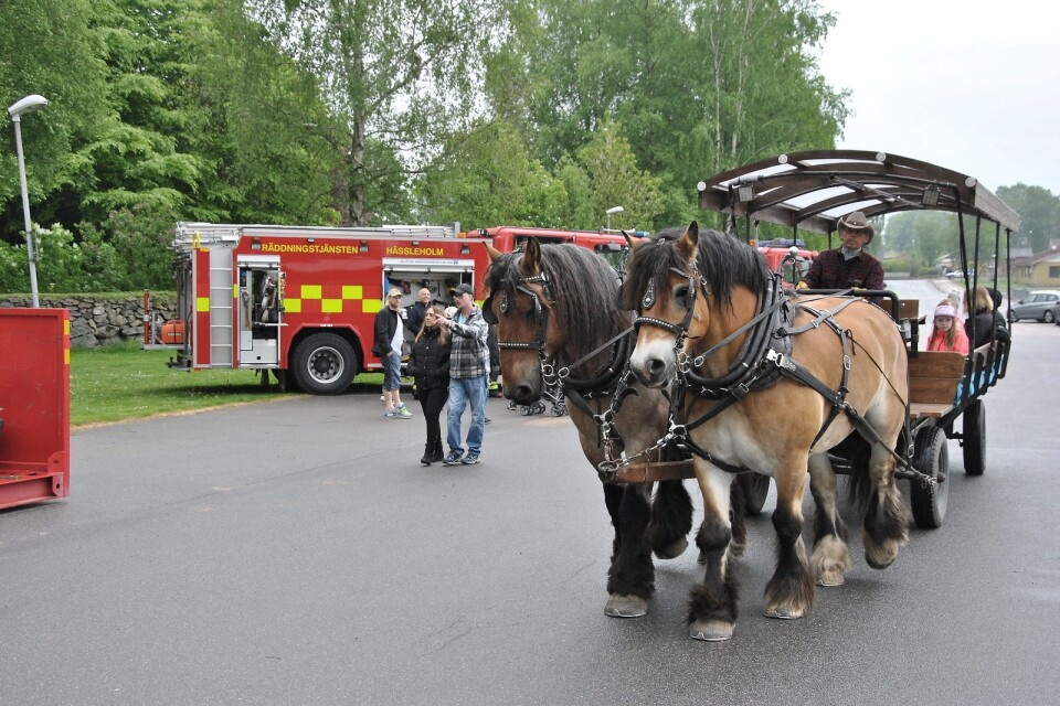 Gratis häst och vagn för barn, och besök av brandkåren. Det är något under Sösdaladagen på lördag. Camilla Persson invigningstalar.Foto: Norra Skåne/arkiv