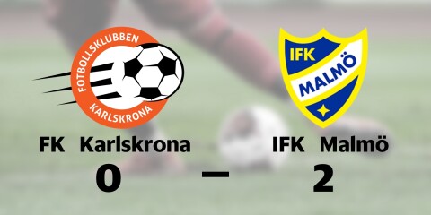 FK Karlskrona förlorade mot IFK Malmö FK