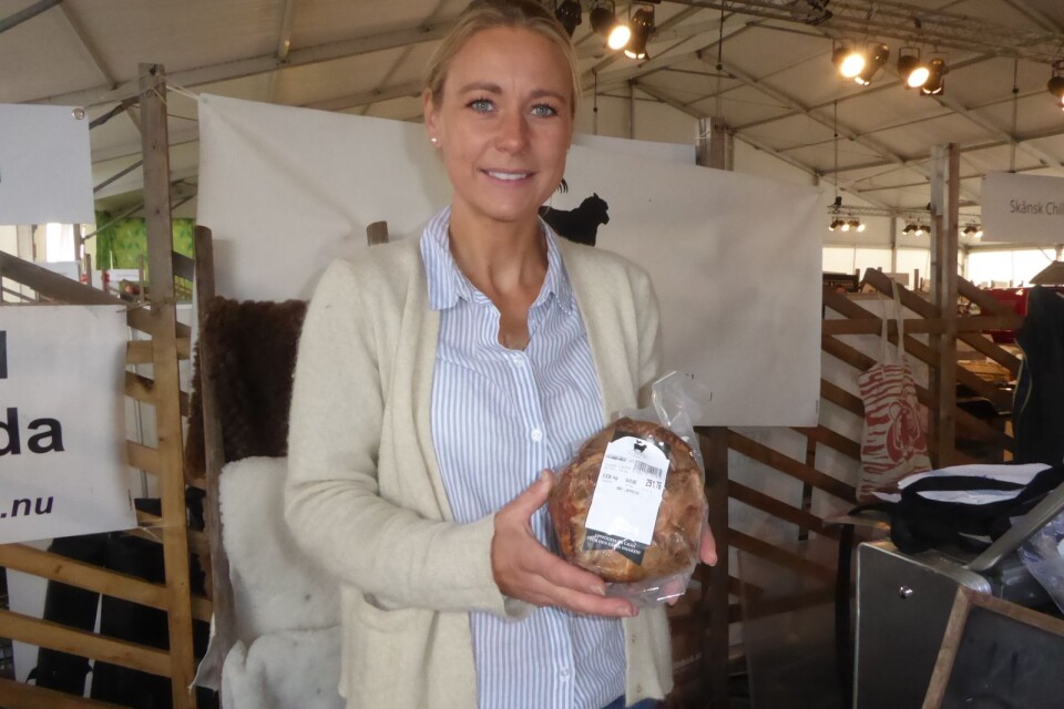 Lammkotletter är vår storsäljare på Matmarknaden, berättade Charlotte Malmqvist på Stjärnviks säteri.