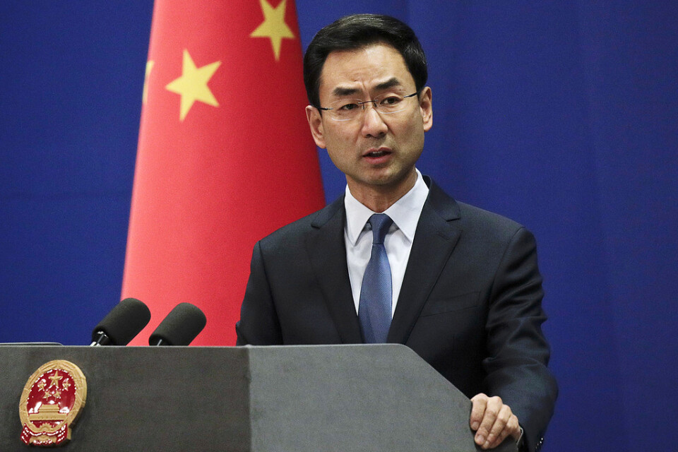 Geng Shuang är talesperson för Kinas utrikesdepartementet. Arkivbild.