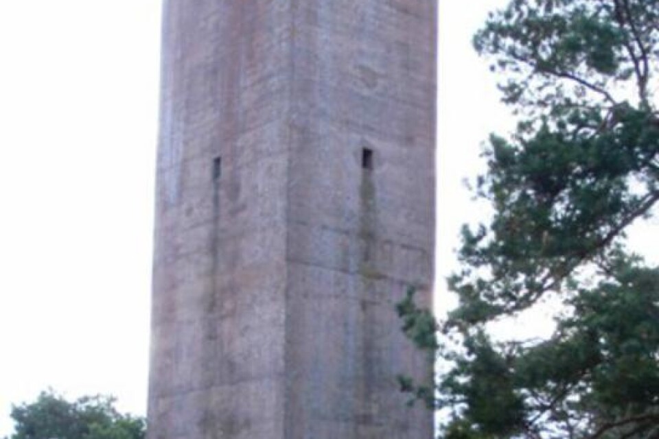 TORNET. Det så kallade teodolittornet användes för att möta avstånd ute på havet.