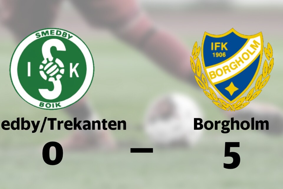 Smedby/Trekanten förlorade mot Borgholm
