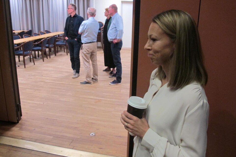 Sara Rudolfsson tvingades bort från sitt uppdrag som kommunalråd i Olofström ifjol somras vid ett extra inkallat medlemsmöte. Foto: Mikael Evard