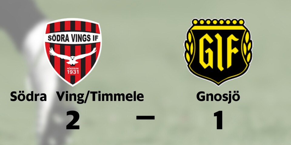 Södra Ving/Timmele besegrade Gnosjö på hemmaplan