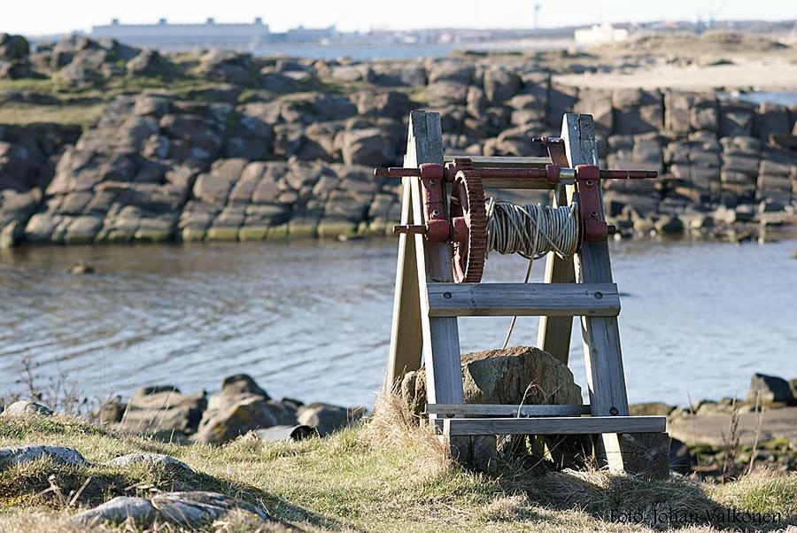 Johan Valkonen Sjölin, Borås, har tagit den här bilden av en båtvinsch på Skrea Strand.
