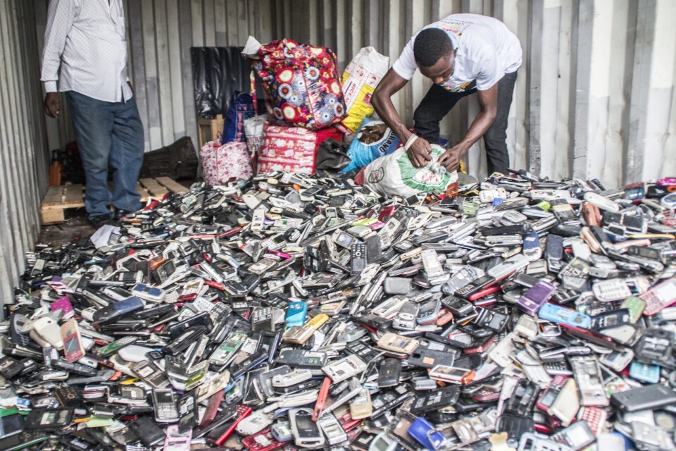 I Ghana har Vodafone och återvinningsföretaget Recell Ghana startat ett initiativ för att ta hand om kasserade mobiltelefoner. Arkivbild.