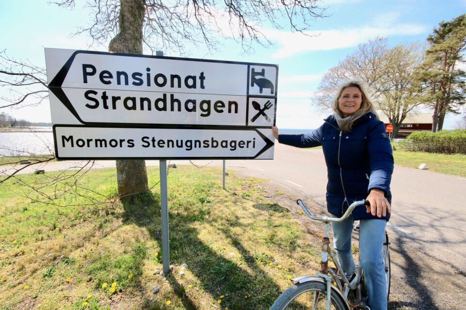 Anita Blomgren Rothschild driver Mormors stenugnsbageri och Strandvägens pensionat i Stora Rör