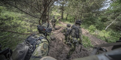 Soldater från USA på övning i Sverige.