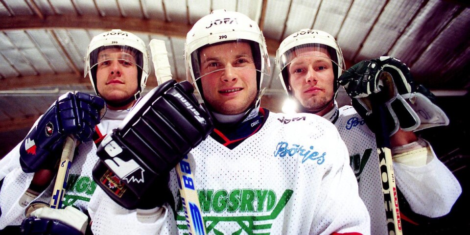 Christian Jakobsson, Larry Pilut och Anders Åkesson på den gamla goda tiden. Nu återförenas de igen.