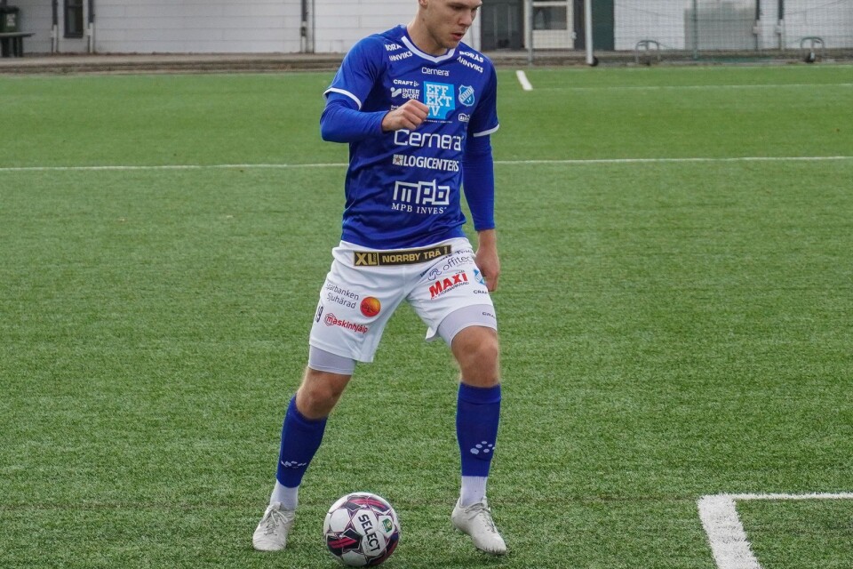 Gustav Broman gjorde det matchavgörande målet när Norrby slog AFC Eskilstuna på bortaplan.