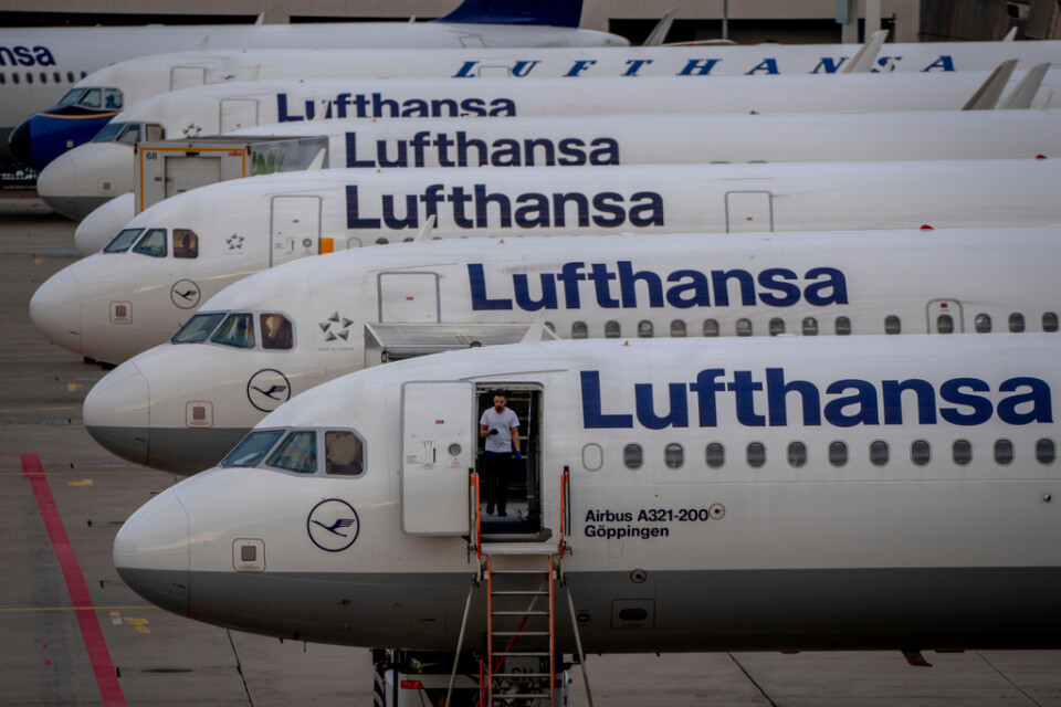 Lufthansas flygplan kan lyfta. Arkivbild.