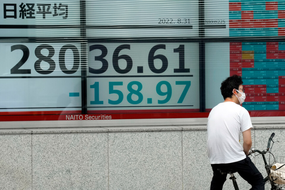 Dystert på Tokyobörsen. Arkivbild.