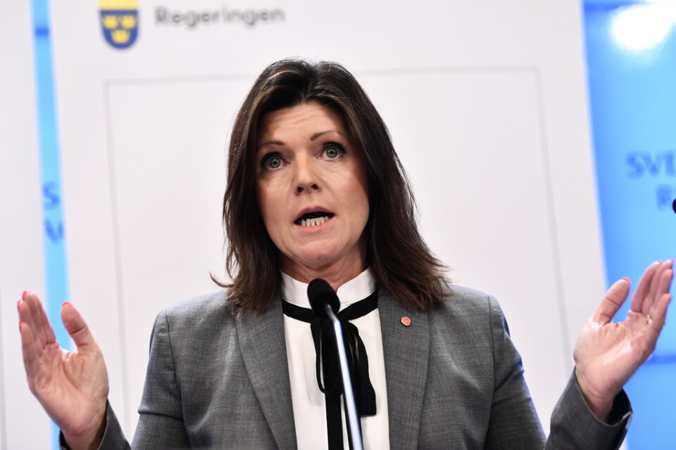 Arbetsmarknadsminister Eva Nordmark (S).