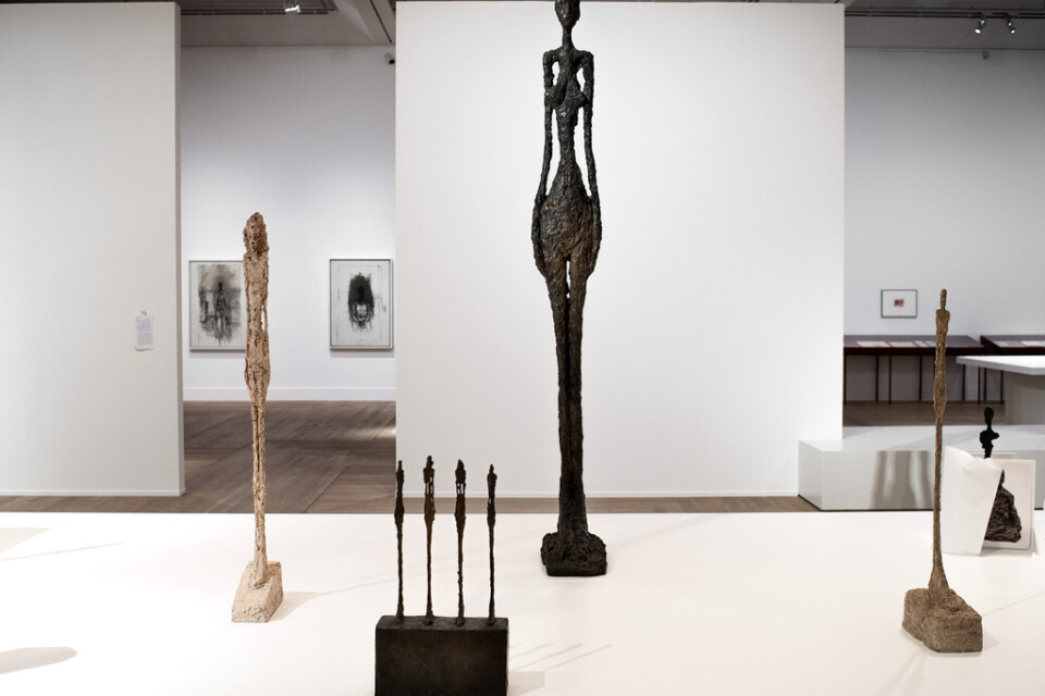 Alberto Giacomettis säregna verk visades på en utställning på Moderna Museet i Stockholm 2020.