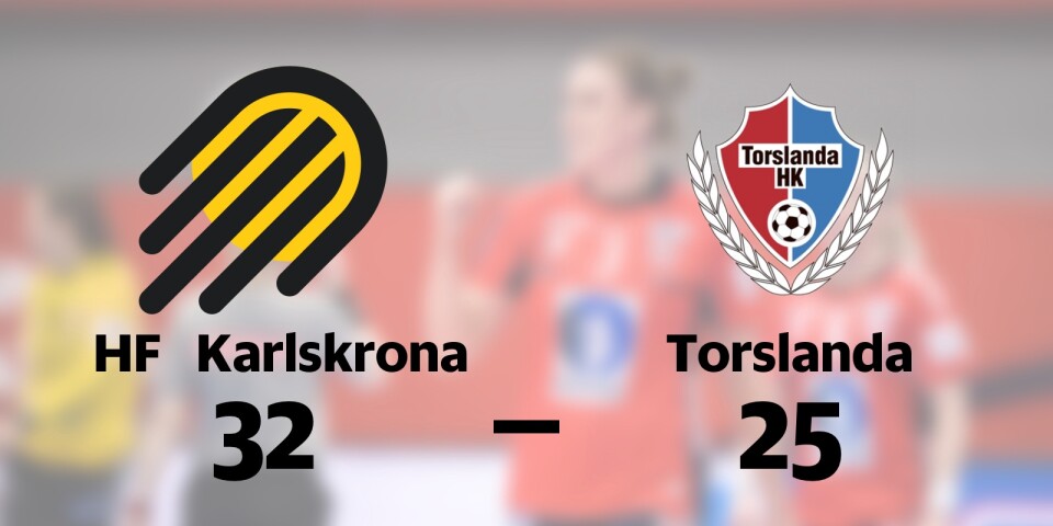 HF Karlskrona vann mot HK Torslanda Elit