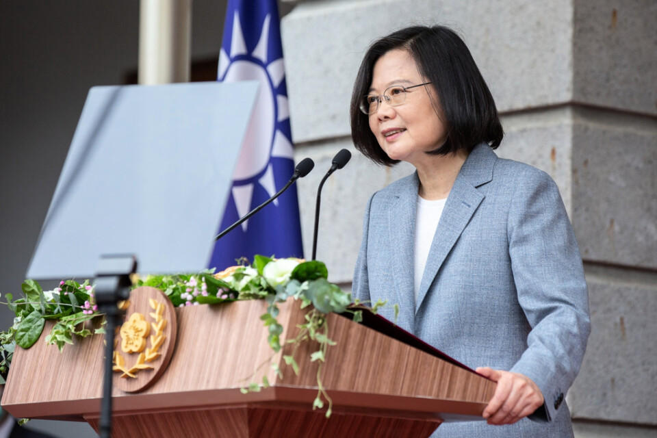 Taiwans president Tsai Ing-Wen. Arkivbild.