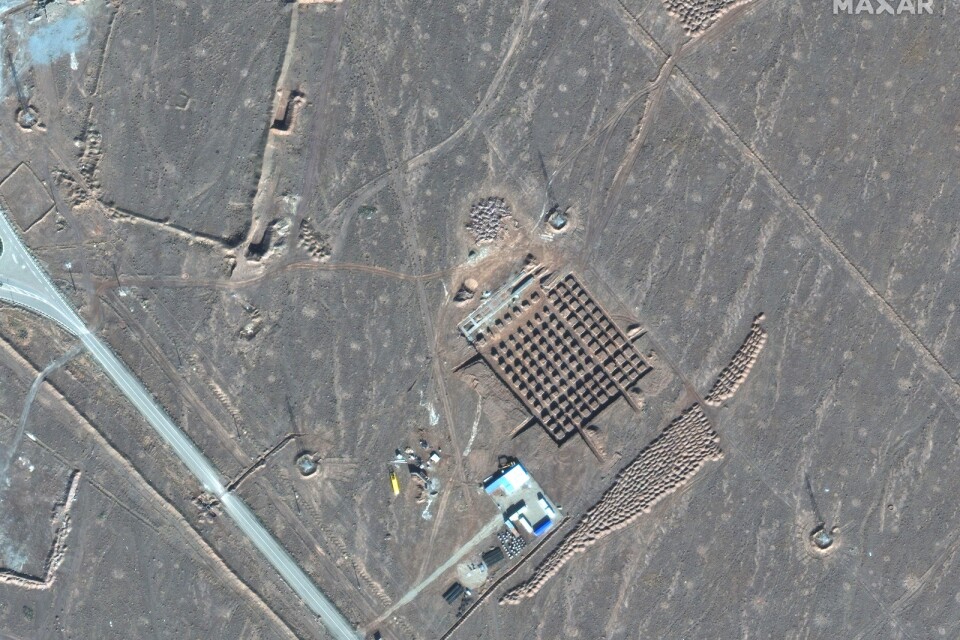 Satellitbild från mitten av december från en trolig kärnenergianläggning i Iran.