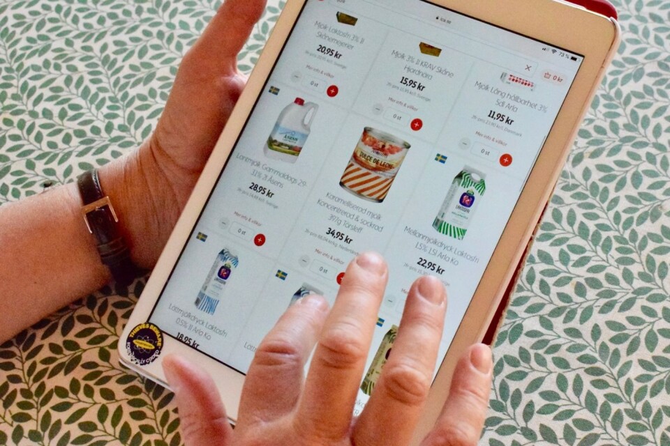 The online ordering service is available in several shops.