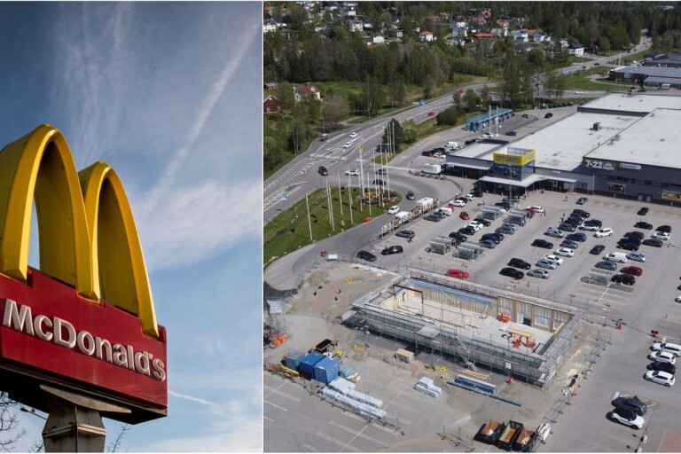 Området totalrenoveras – för bygget av Mcdonalds nya restaurang i Borås
