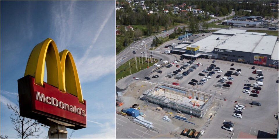 Området totalrenoveras – för bygget av Mcdonalds nya restaurang i Borås