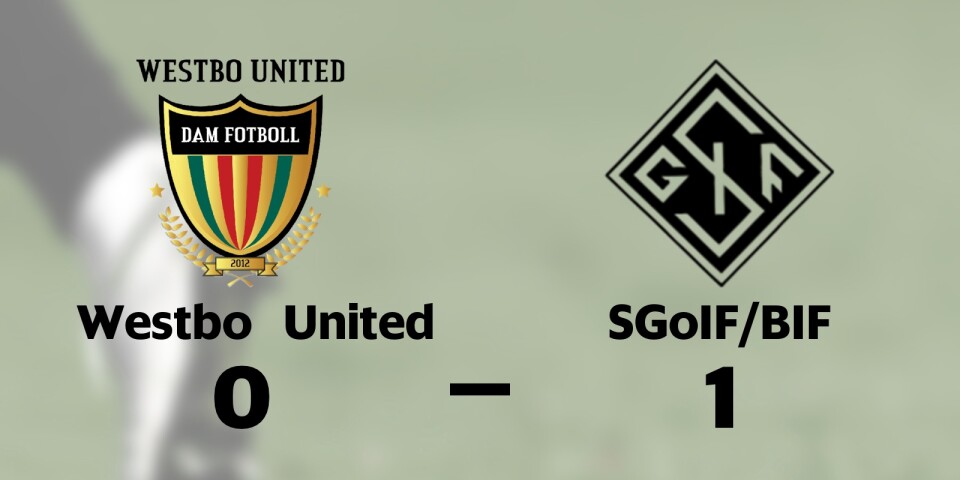 Segerraden förlängd för SGoIF/BIF – besegrade Westbo United