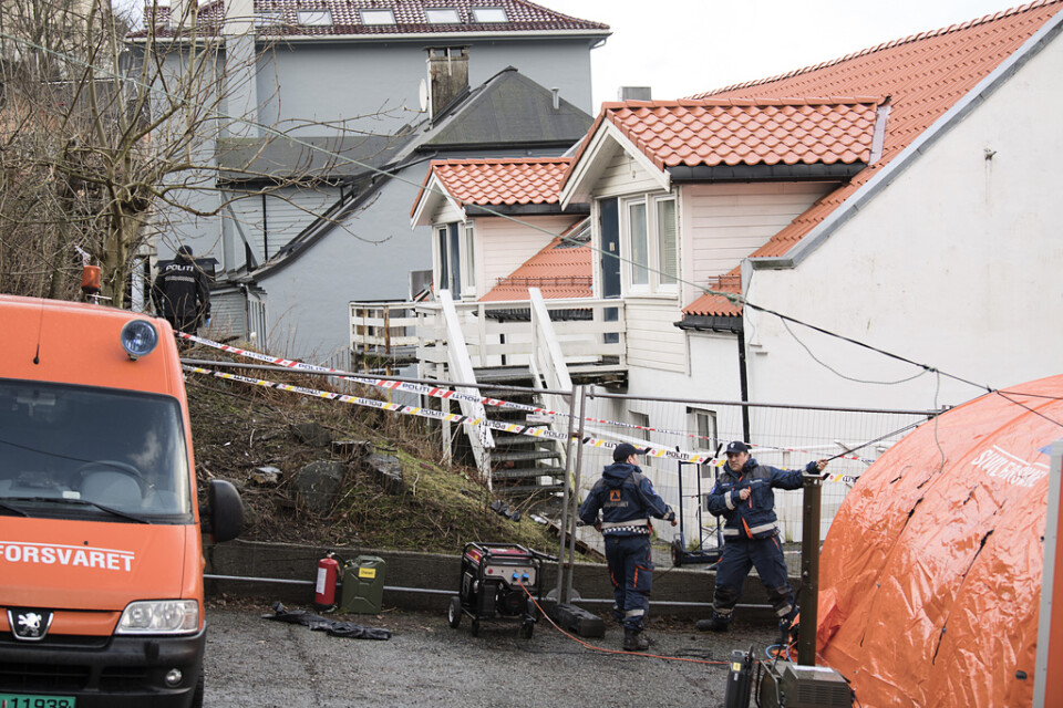 Boendet i Bergen där morden tros ha ägt rum. Arkivbild.
